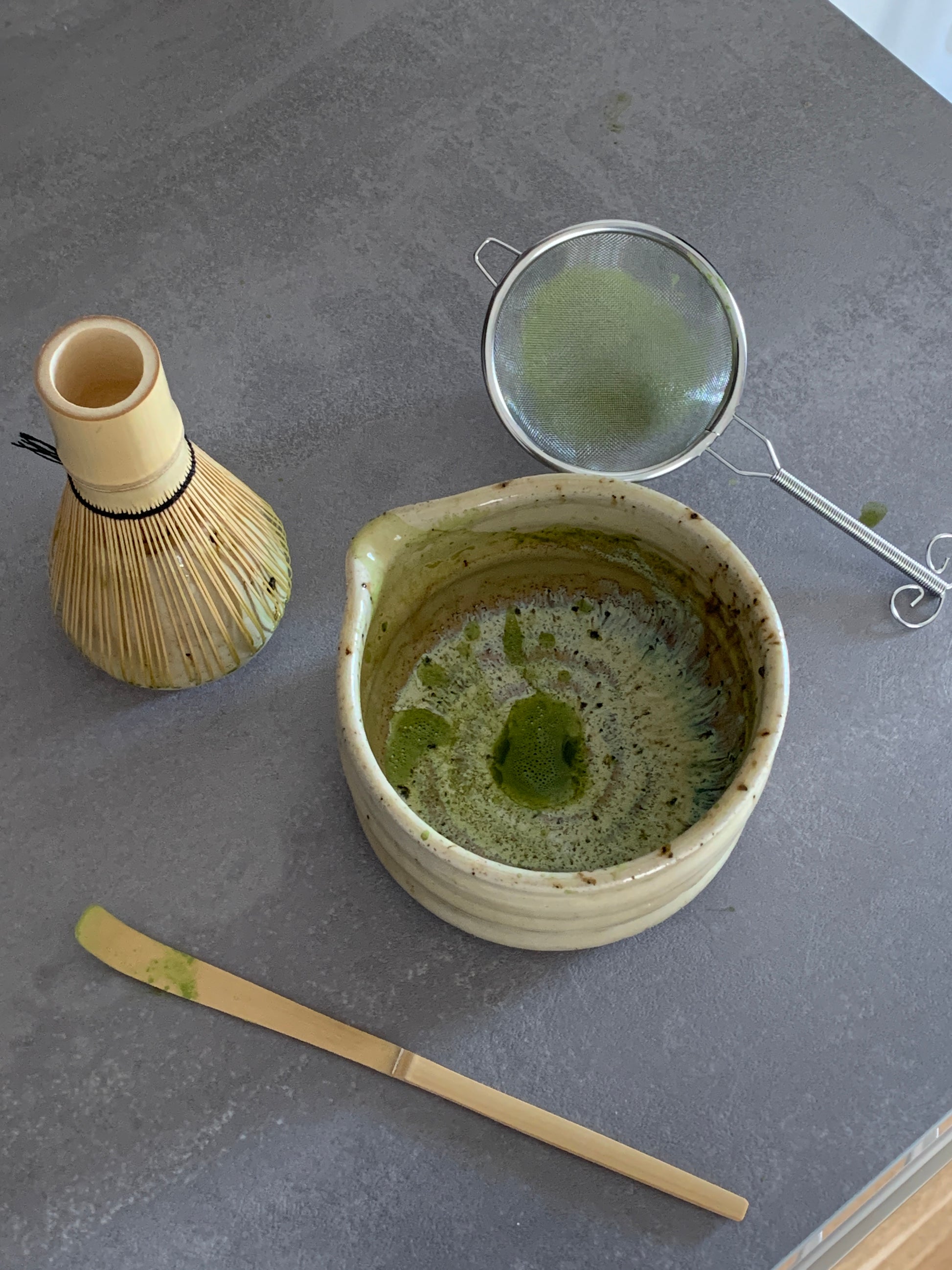 Matcha wisk holder | moss