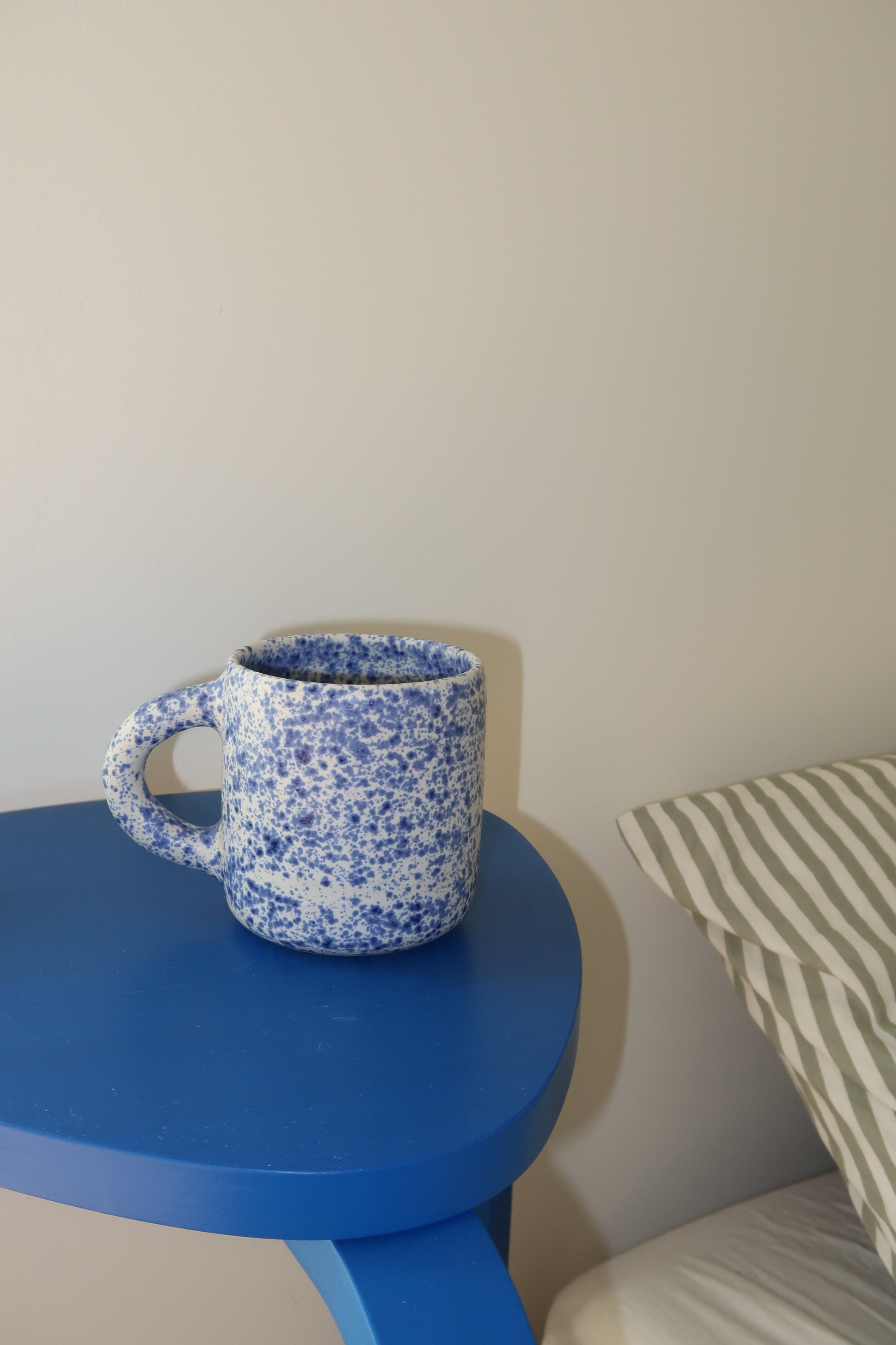 chunky mug | speckled blue