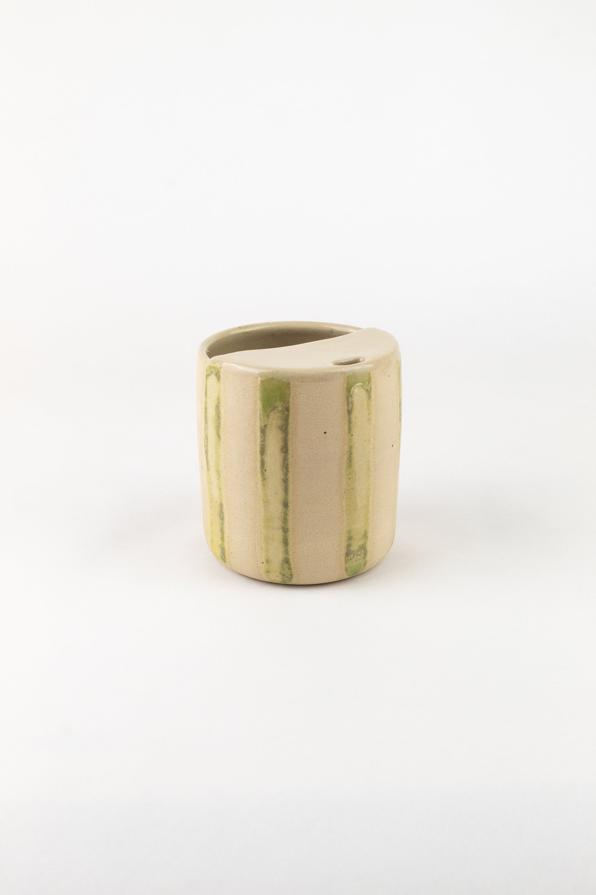 to go mug | green striped