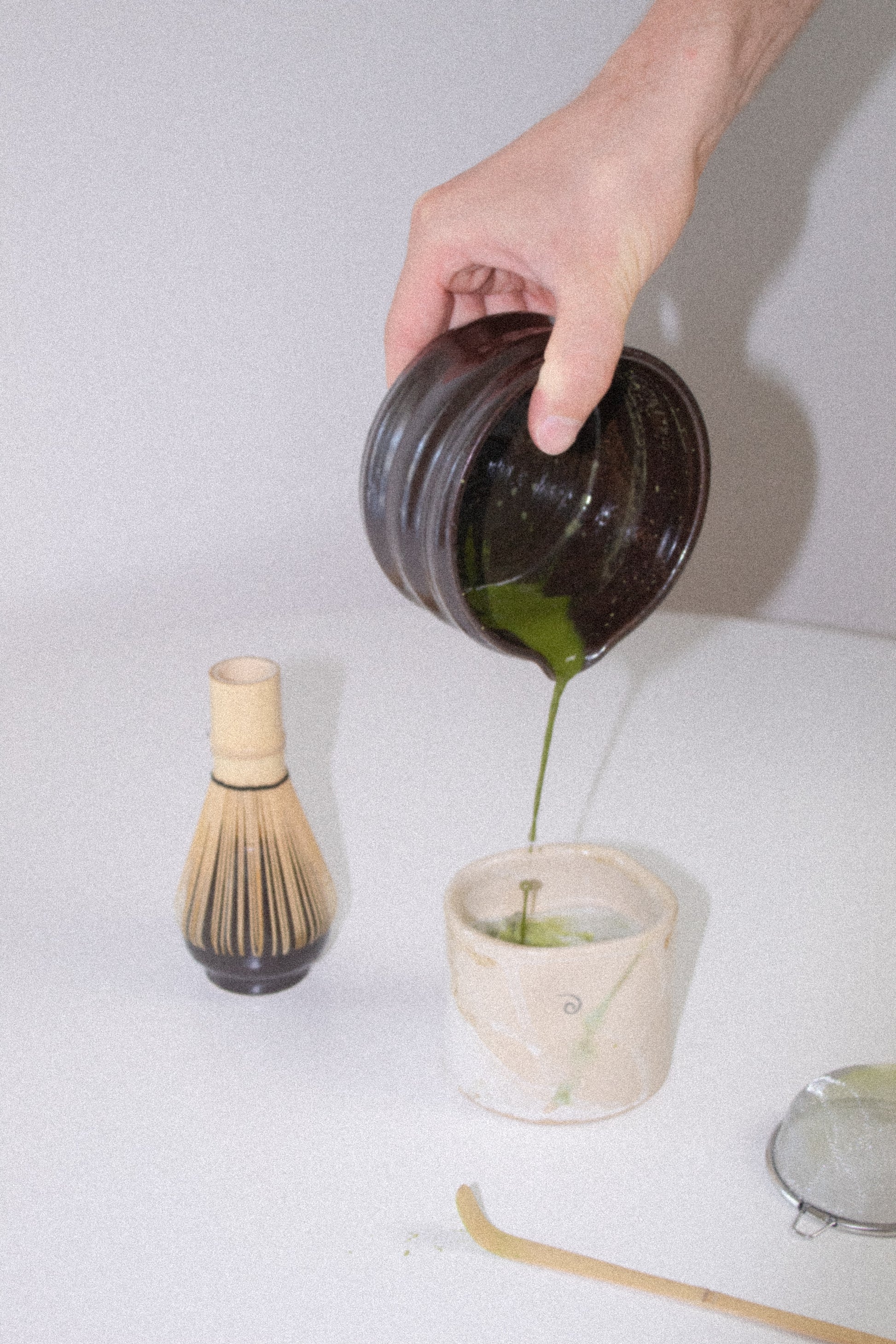 Matcha set - flower field