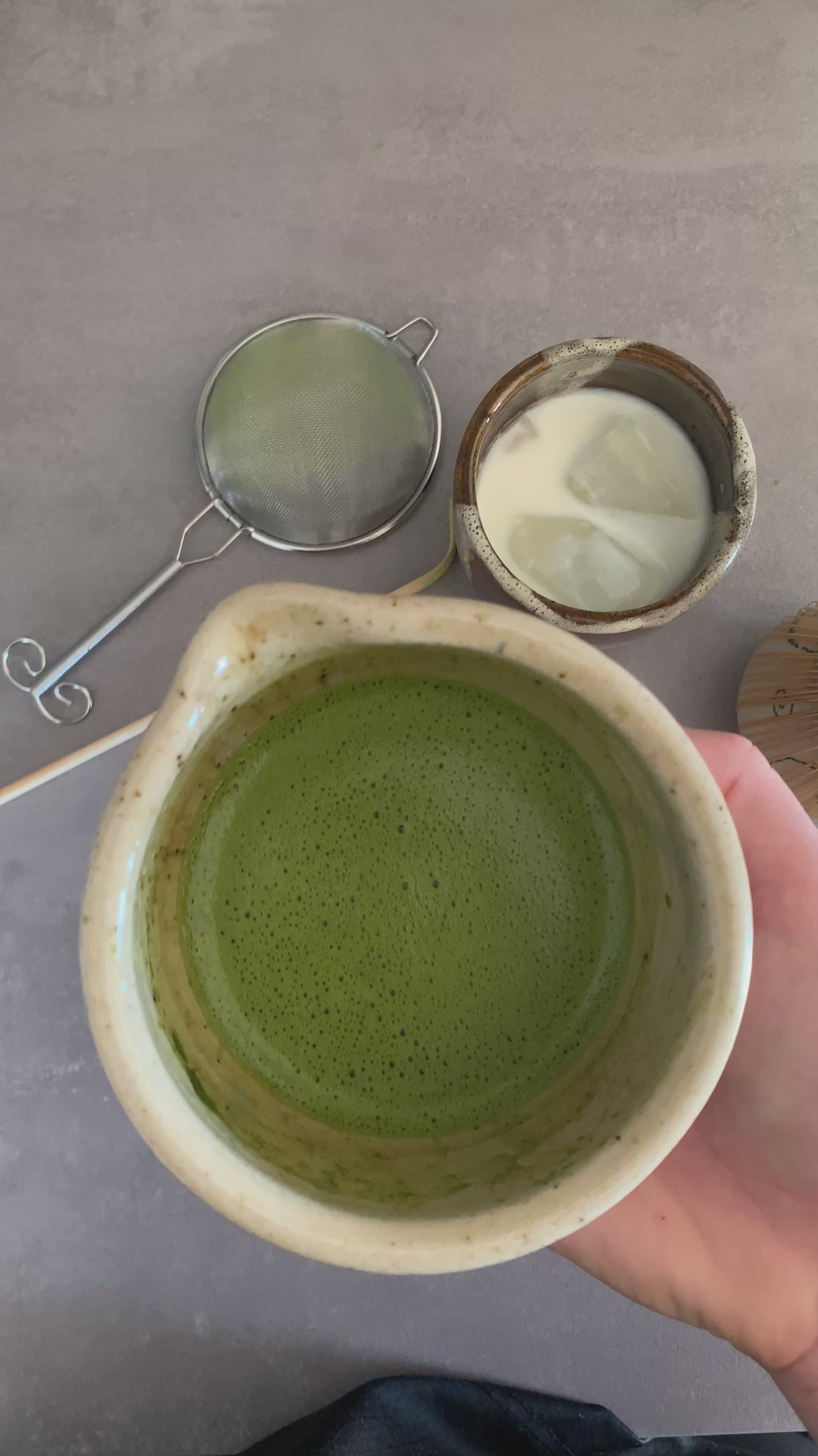 Matcha set - flower field